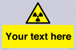 Custom Radioactive Material Sign